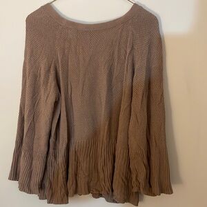 Tan sweater material with tie in back